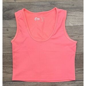 Zyia Stronger Crop Tank Top Womens Small S Neon Pink Active Performance Yoga Gym
